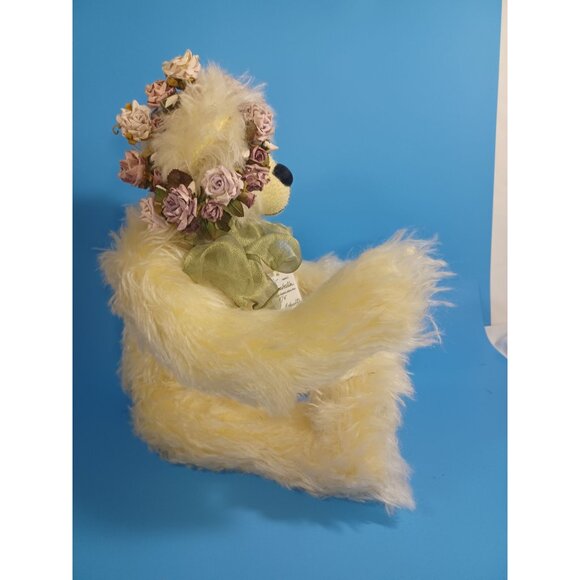 Limited Edition 5/5 Mohair Teddy Bear "Isabella" By Angie Tait 22" Blonde Crown - Picture 9 of 13